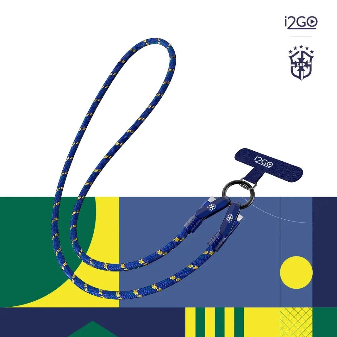 Alça Cabo Transversal Usb-c I2go Oficial Seleção Brasileira