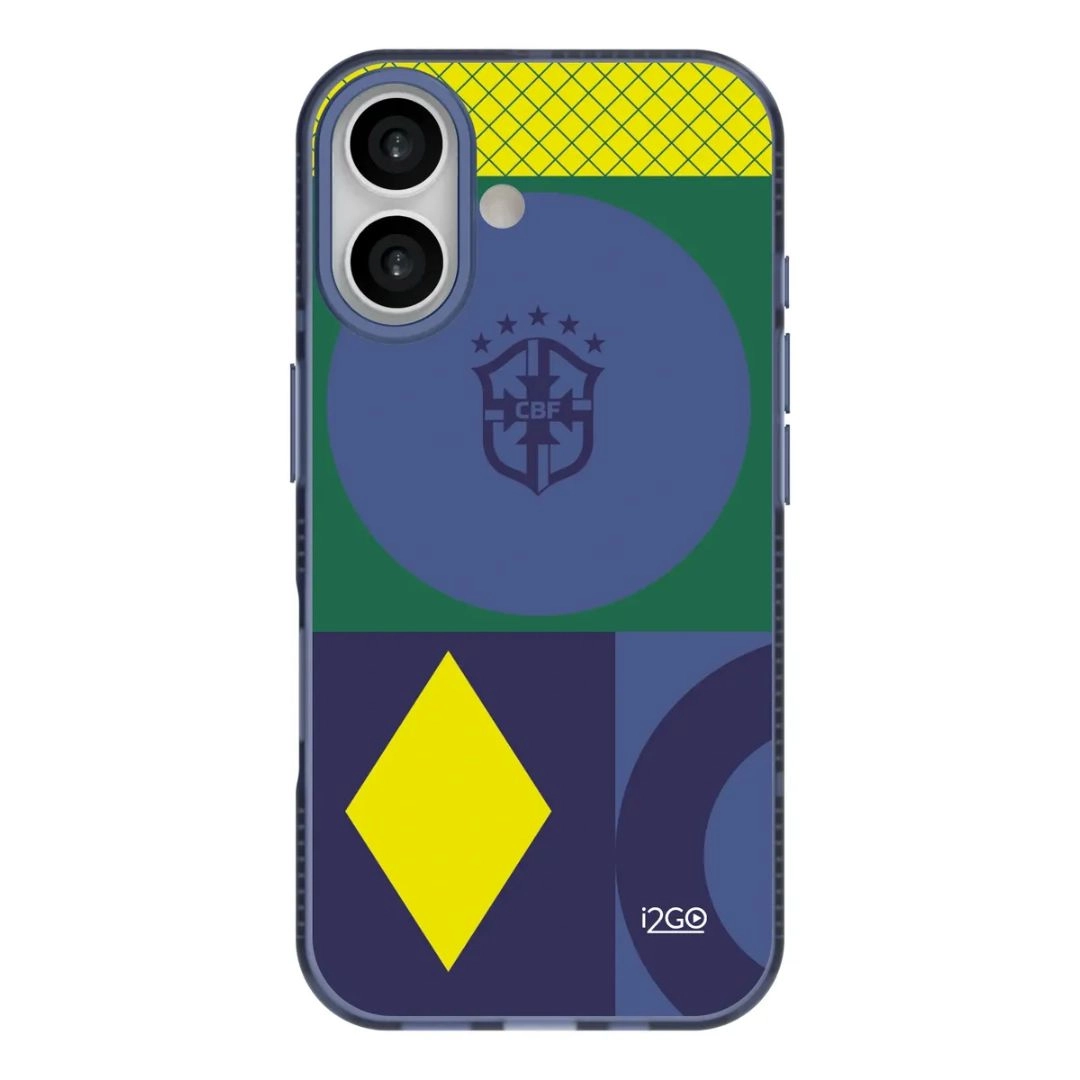 Capa I2go Iphone 16 Cbf Seleção Brasileira Com Magsafe