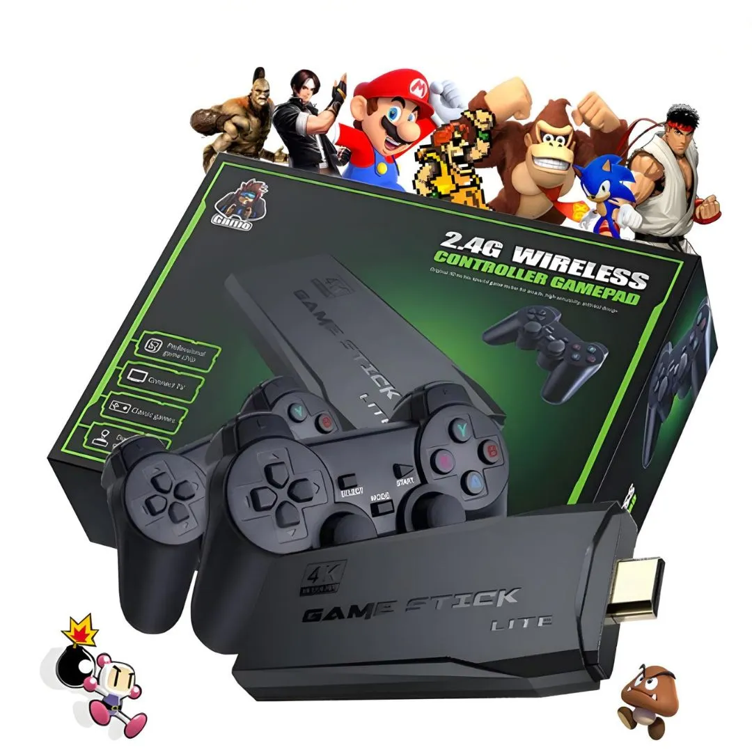 Game Stick 4K Retrô com Mais de 10.000 Jogos
