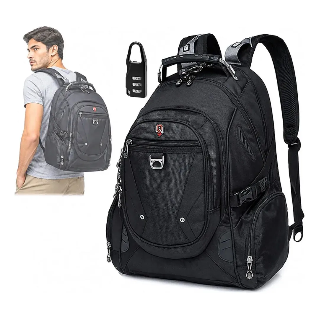 Mochila Swissport Antifurto Saida USB Impermeável